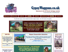 Tablet Screenshot of gypsywaggons.co.uk